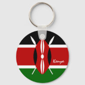 Porte-clés Drapeau du Kenya & vacances au Kenya, patriotes /  (Recto)
