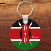 Porte-clés Drapeau du Kenya & vacances au Kenya, patriotes /  (Verso)