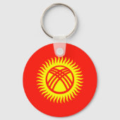 Porte-clés Drapeau du Kirghizistan (Verso)