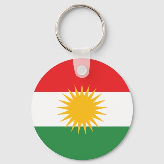 Porte-clés Drapeau du Kurdistan; Kurde; Kurde (Recto)
