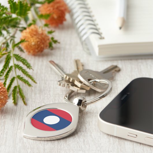 Porte-clés Drapeau du Laos (Côté )