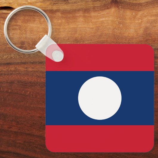 Porte-clés Drapeau du Laos (Recto)