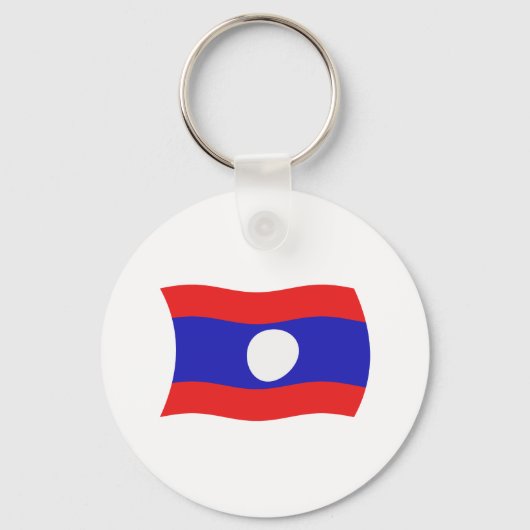 Porte-clés Drapeau du Laos (Recto)