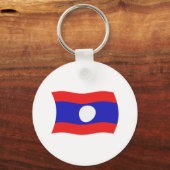 Porte-clés Drapeau du Laos (Recto)