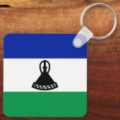 Porte-clés Drapeau du Lesotho (Verso)