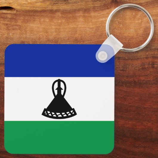 Porte-clés Drapeau du Lesotho (Verso)