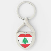 Porte-clés Drapeau du Liban (Devant)