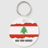 Porte-clés Drapeau du Liban (Recto)