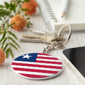 Porte-clés Drapeau du Libéria (Côté)