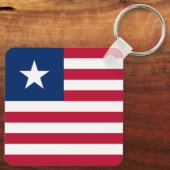 Porte-clés Drapeau du Libéria (Verso)