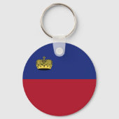 Porte-clés Drapeau du Liechtenstein (Recto)