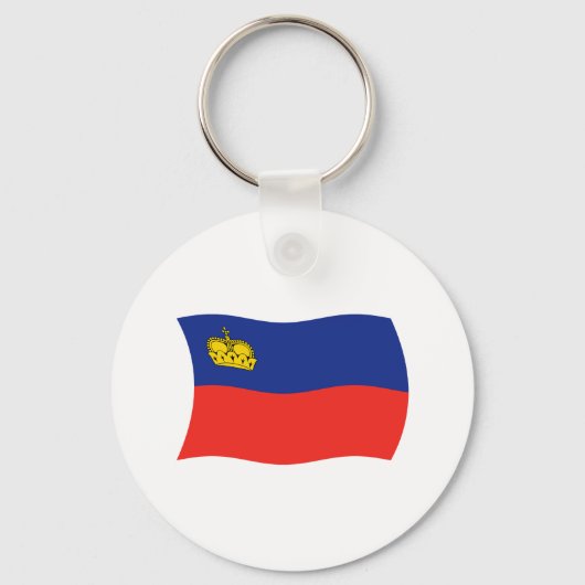 Porte-clés Drapeau du Liechtenstein (Recto)