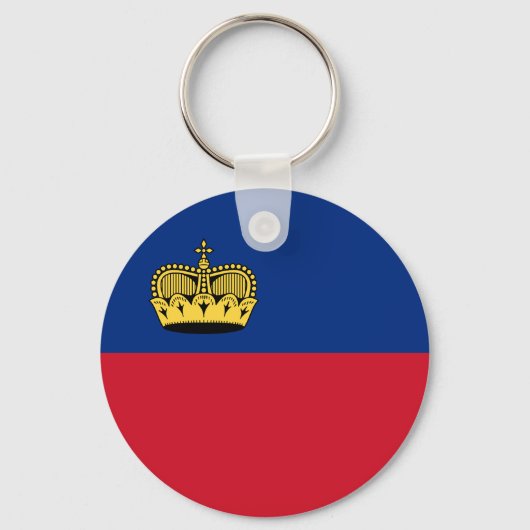 Porte-clés Drapeau du Liechtenstein (Recto)