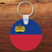 Porte-clés Drapeau du Liechtenstein (Verso)