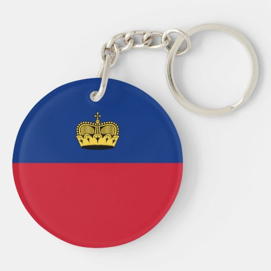 Porte-clés Drapeau du Liechtenstein (Dos)