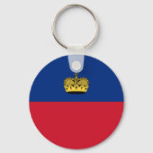 Porte-clés Drapeau du Liechtenstein (Recto)