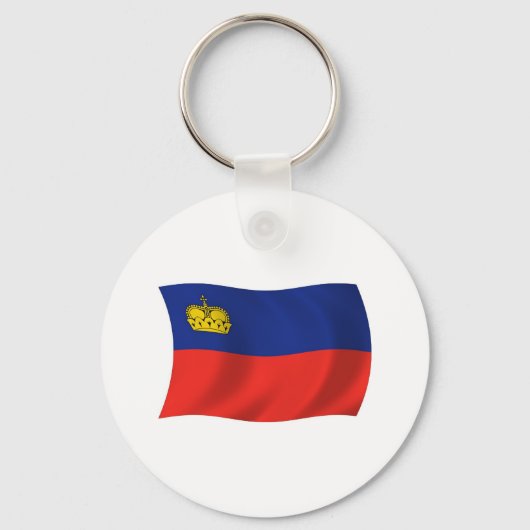 Porte-clés Drapeau du Liechtenstein (Recto)