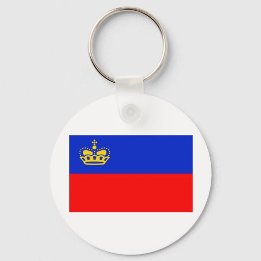 Porte-clés Drapeau du Liechtenstein (Recto)