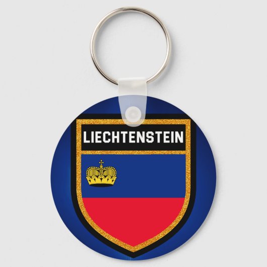 Porte-clés Drapeau du Liechtenstein (Recto)