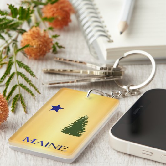 Porte-clés Drapeau du Maine (1901) (Devant droit)