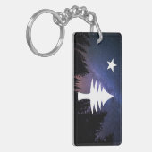 Porte-clés Drapeau du Maine 1901 - Édition étoilée (Devant gauche)