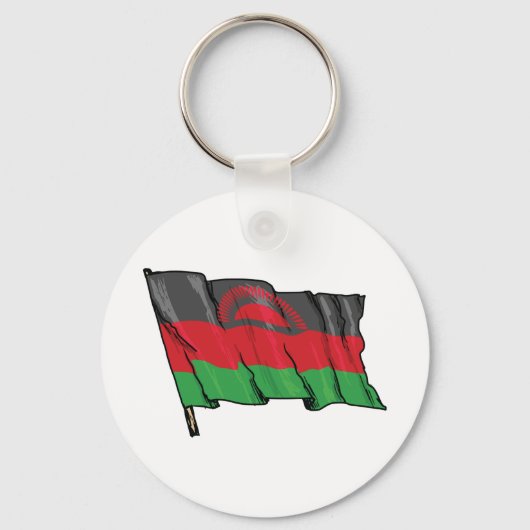 Porte-clés Drapeau Du Malawi (Verso)
