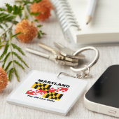 Porte-clés drapeau du Maryland (Devant Droit)