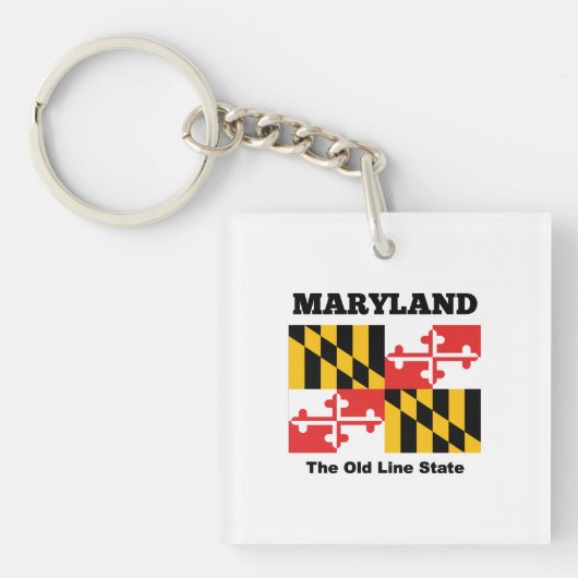 Porte-clés drapeau du Maryland (Devant)