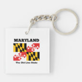 Porte-clés drapeau du Maryland (Dos)