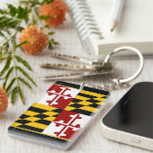 Porte-clés Drapeau du Maryland (Devant droit)