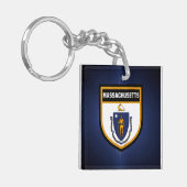 Porte-clés Drapeau du Massachusetts (Devant gauche)