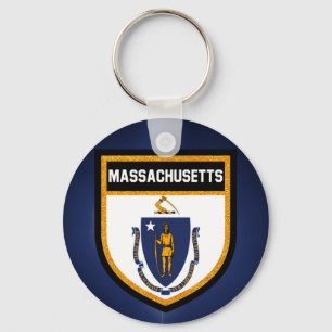 Porte-clés Drapeau du Massachusetts