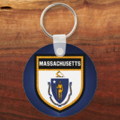 Porte-clés Drapeau du Massachusetts (Recto)