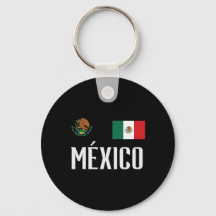 Porte-clés Drapeau du Mexique Footbyll mexicain Fan de footba