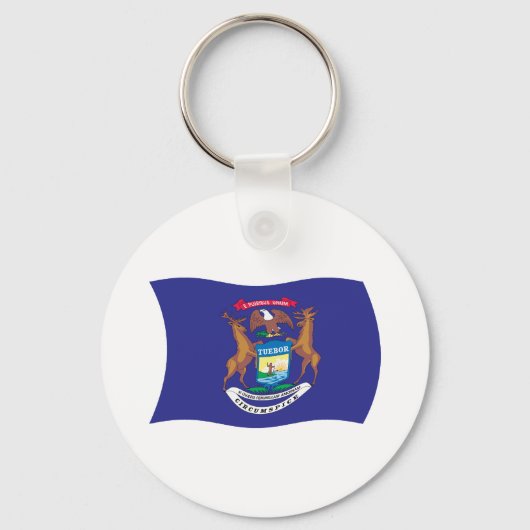Porte-clés Drapeau du Michigan (Recto)