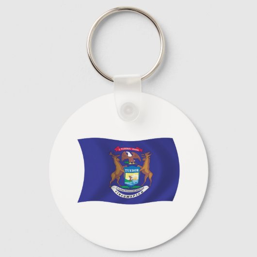 Porte-clés Drapeau du Michigan (Recto)