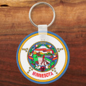 Porte-clés Drapeau du Minnesota (Recto)