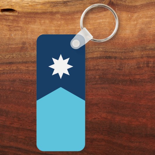 Porte-clés Drapeau du Minnesota (Verso)