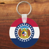 Porte-clés Drapeau du Missouri (Verso)
