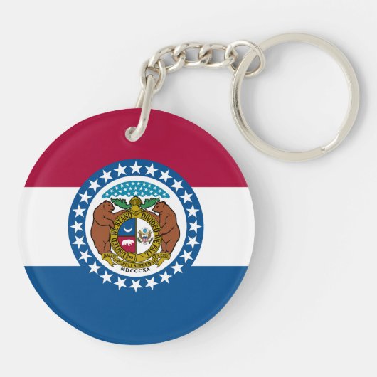 Porte-clés Drapeau du Missouri (Dos)