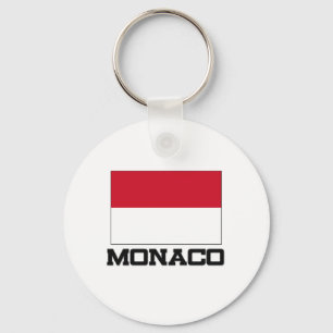 Porte-clés Drapeau du Monaco