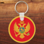 Porte-clés Drapeau du Monténégro (Recto)