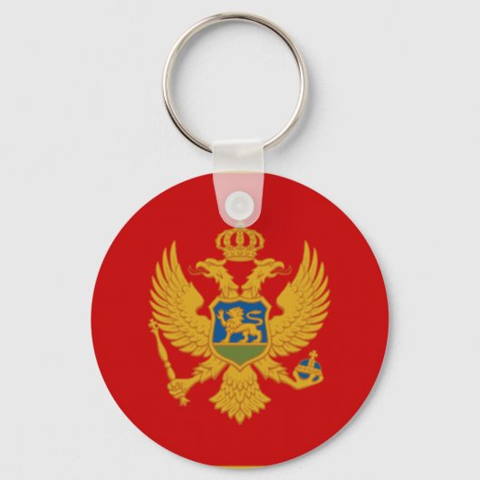 Porte-clés Drapeau du Monténégro (Recto)
