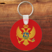 Porte-clés Drapeau du Monténégro (Recto)