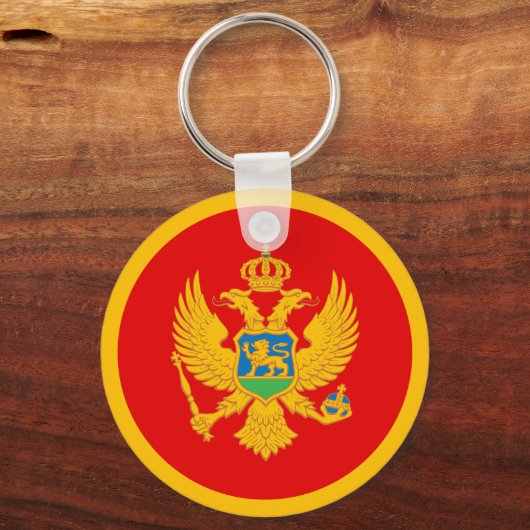 Porte-clés Drapeau du Monténégro (Recto)