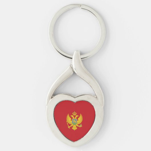 Porte-clés Drapeau du Monténégro (Devant)