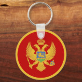 Porte-clés Drapeau du Monténégro (Recto)