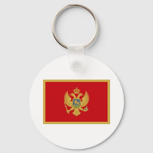Porte-clés Drapeau du Monténégro (Recto)