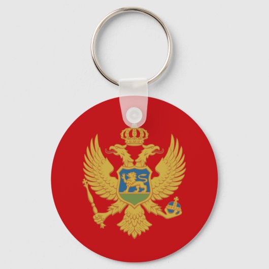 Porte-clés Drapeau du Monténégro Porte - clé (Recto)