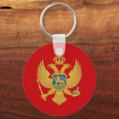 Porte-clés Drapeau du Monténégro Porte - clé (Recto)
